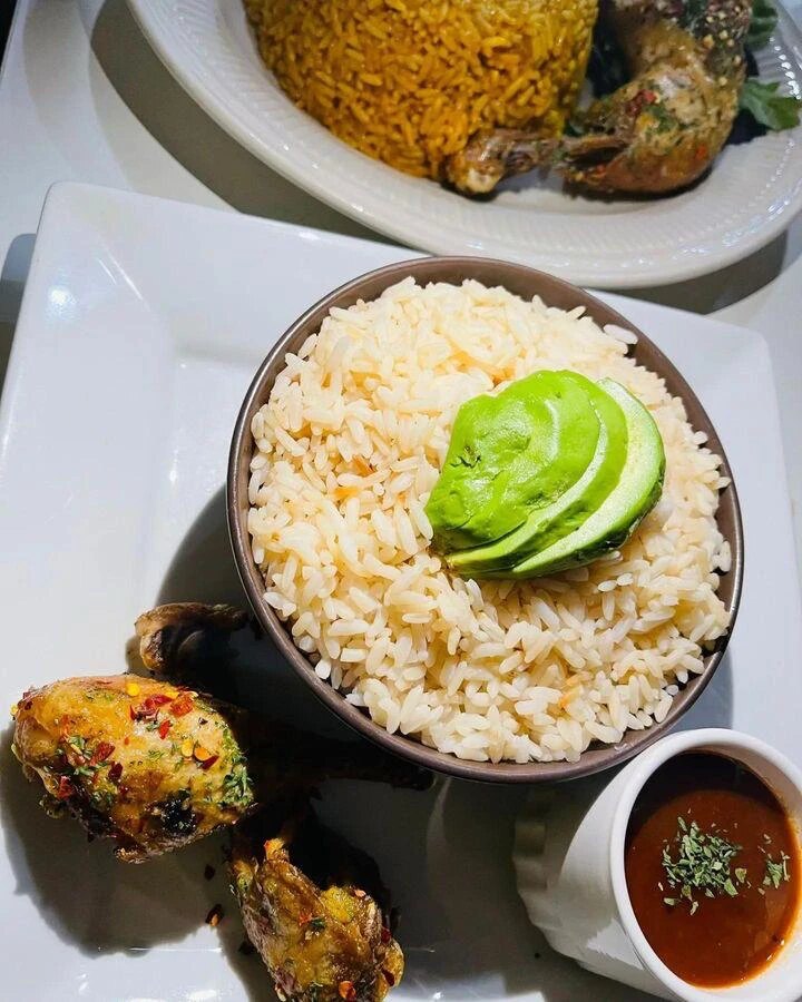 White Rice & Nigerian Tomato Stew