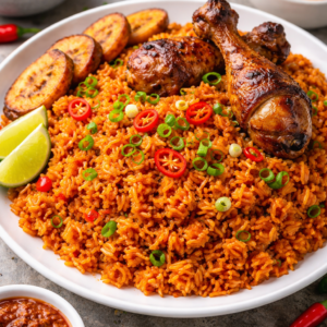 Jollof Rice (Fish & Chicken)